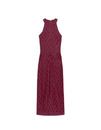 Qipao DRESS Mermaid Fabric Halter Neck Cheongsam Maxi Midi Dress